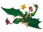LEGO Ninjago groene draak met Lloyd en vijand minifiguren.