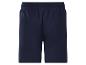 Donkerblauwe shorts met elastische tailleband.