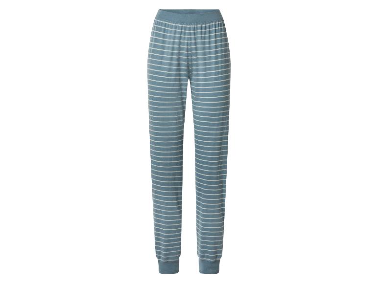 Blauw-wit gestreepte pyjamabroek