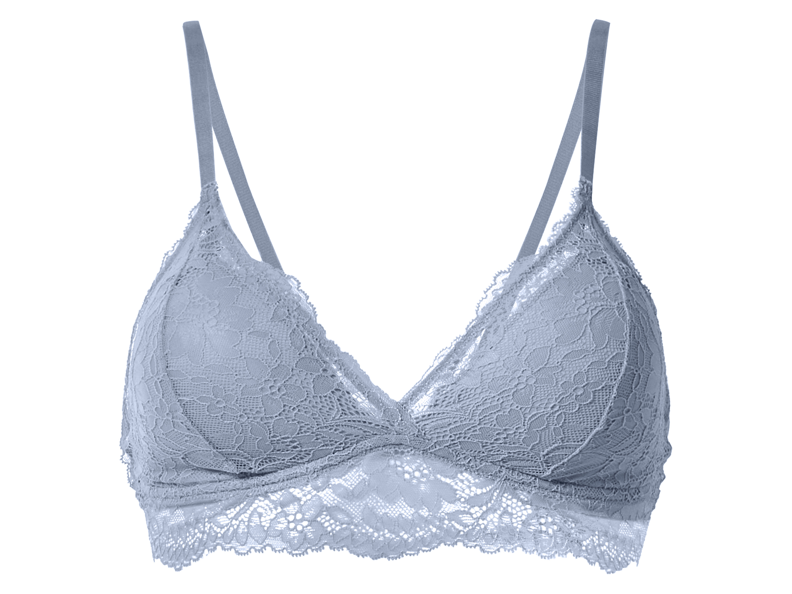 esmara Dames bustier met kant (Blauw, M (40/42))