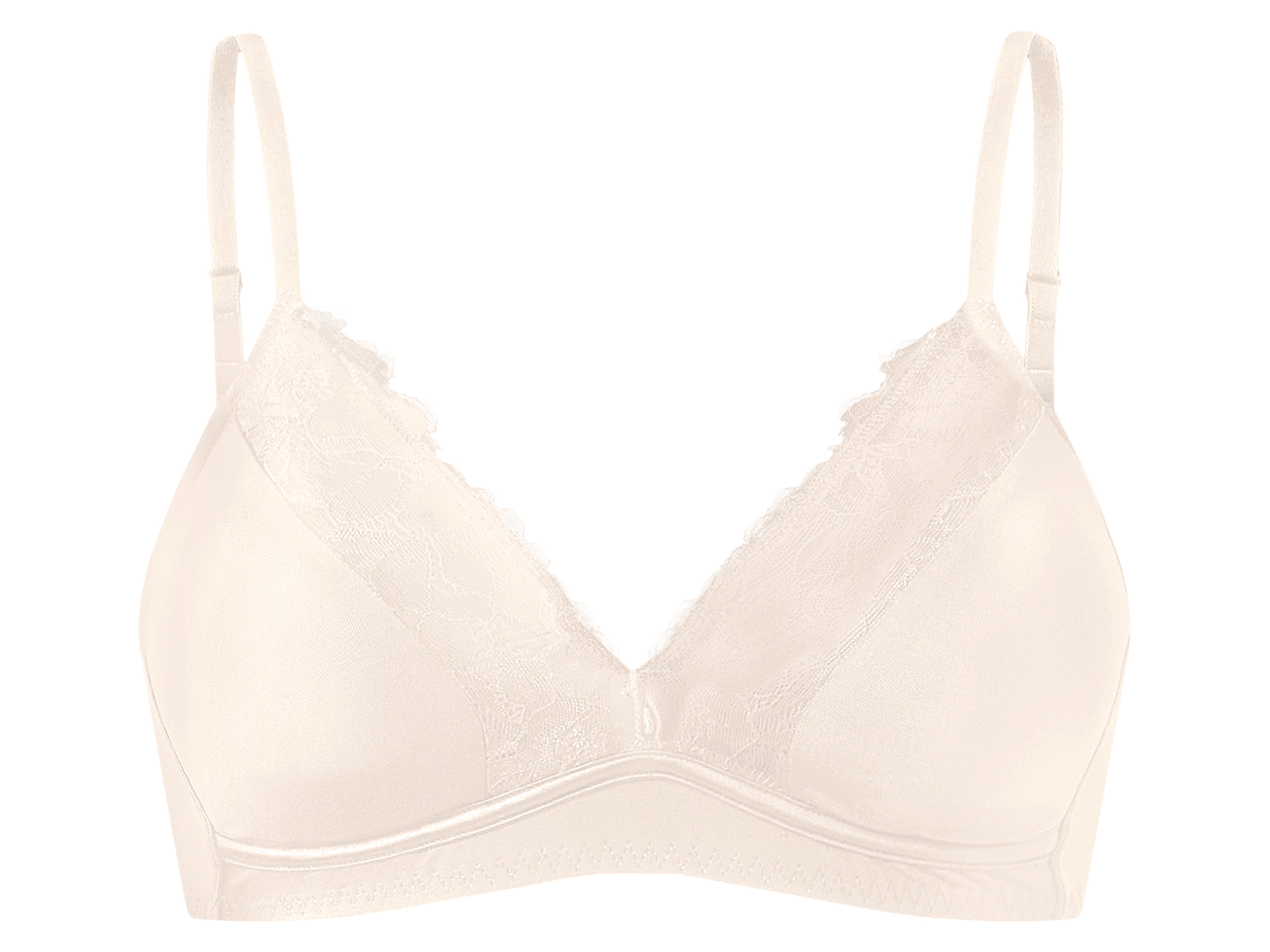 ESMARA Dames soft-bh met kant, zonder beugels (Lichtroze, 85C)