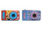 Twee digitale kindercamera's, één met Paw Patrol-thema en één met Stitch-thema.