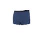 Blauwe boxershort voor heren met een zwarte en witte tailleband