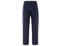 Een donkerblauwe broek voor dames.