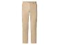 Heren beige chino broek met knoop- en ritssluiting.