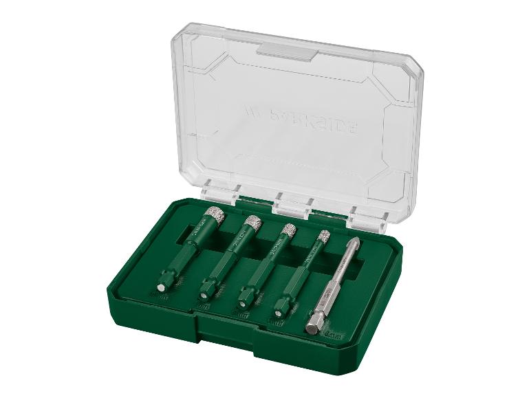 Bahco diamant boorset in een plastic koffer.