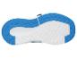 Blauw-witte sportzool met een gestructureerd patroon.