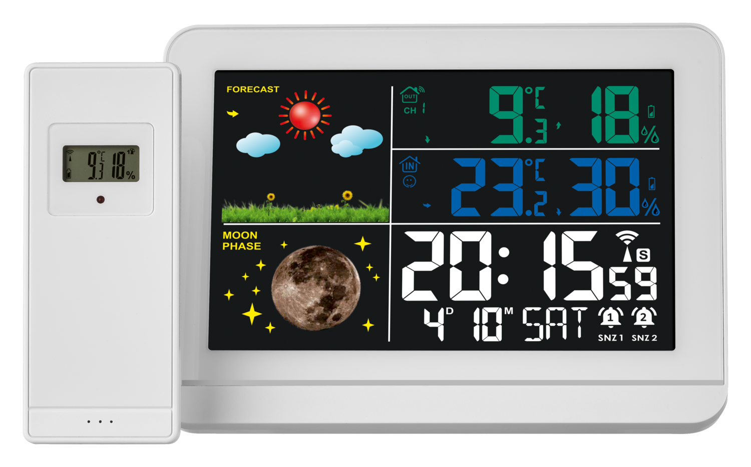 LIVARNO home Draadloos weerstation (Wit)