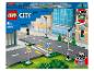 LEGO City: wegplaten, verkeerslichten en lantaarns die in het donker oplichten.