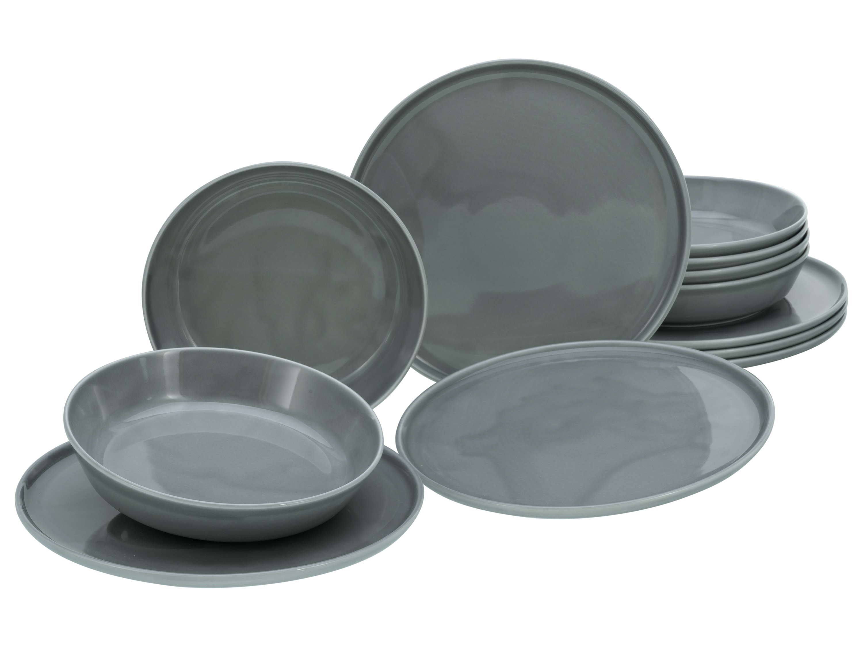 Creatable Serviesset Chef Collection (12-delig servies, Grijs)