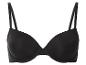 Zwarte bh met voorgevormde cups en verstelbare bandjes