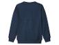 Donkerblauwe longsleeve sweater voor kinderen, achterkant.