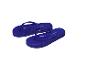Crivit blauwe teenslippers met plateau.