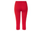 Rode capri leggings voor dames.