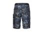 Donkerblauwe camouflage cargoshorts.