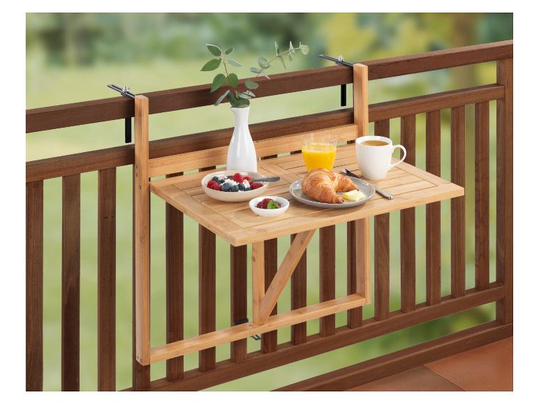 Opklapbare bamboe balkontafel.