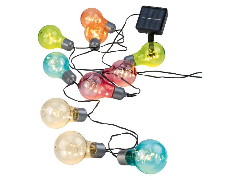 Kleurrijke solar LED-lichtslinger met meerdere lampen