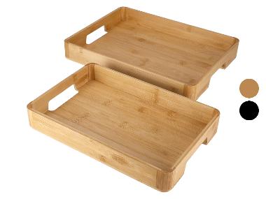 SILVERCREST® Set bamboe dienbladen