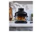 SILVERCREST® glazen heteluchtfriteuse met gebraden kip en groenten.