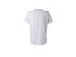 Wit sport T-shirt met korte mouwen, achteraanzicht