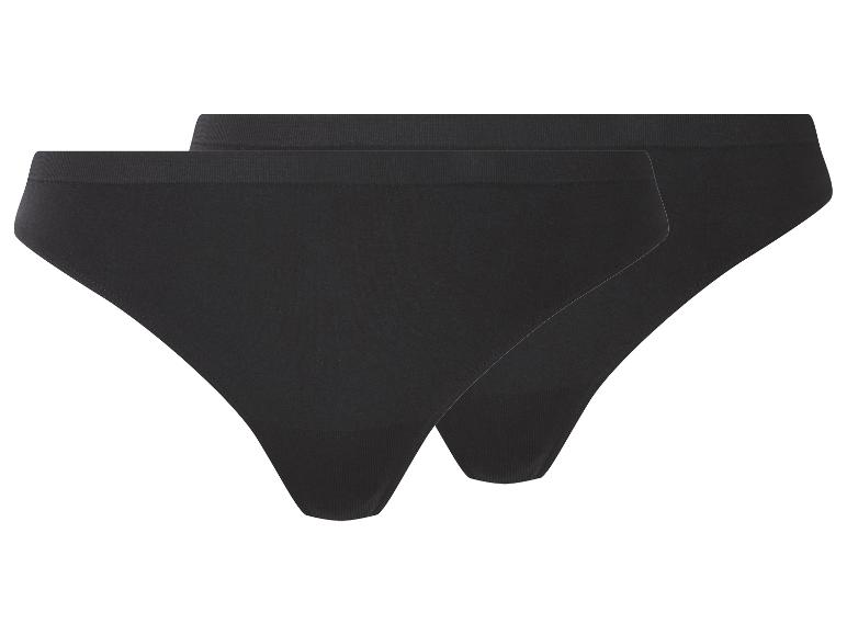 Twee paar zwarte naadloze slips