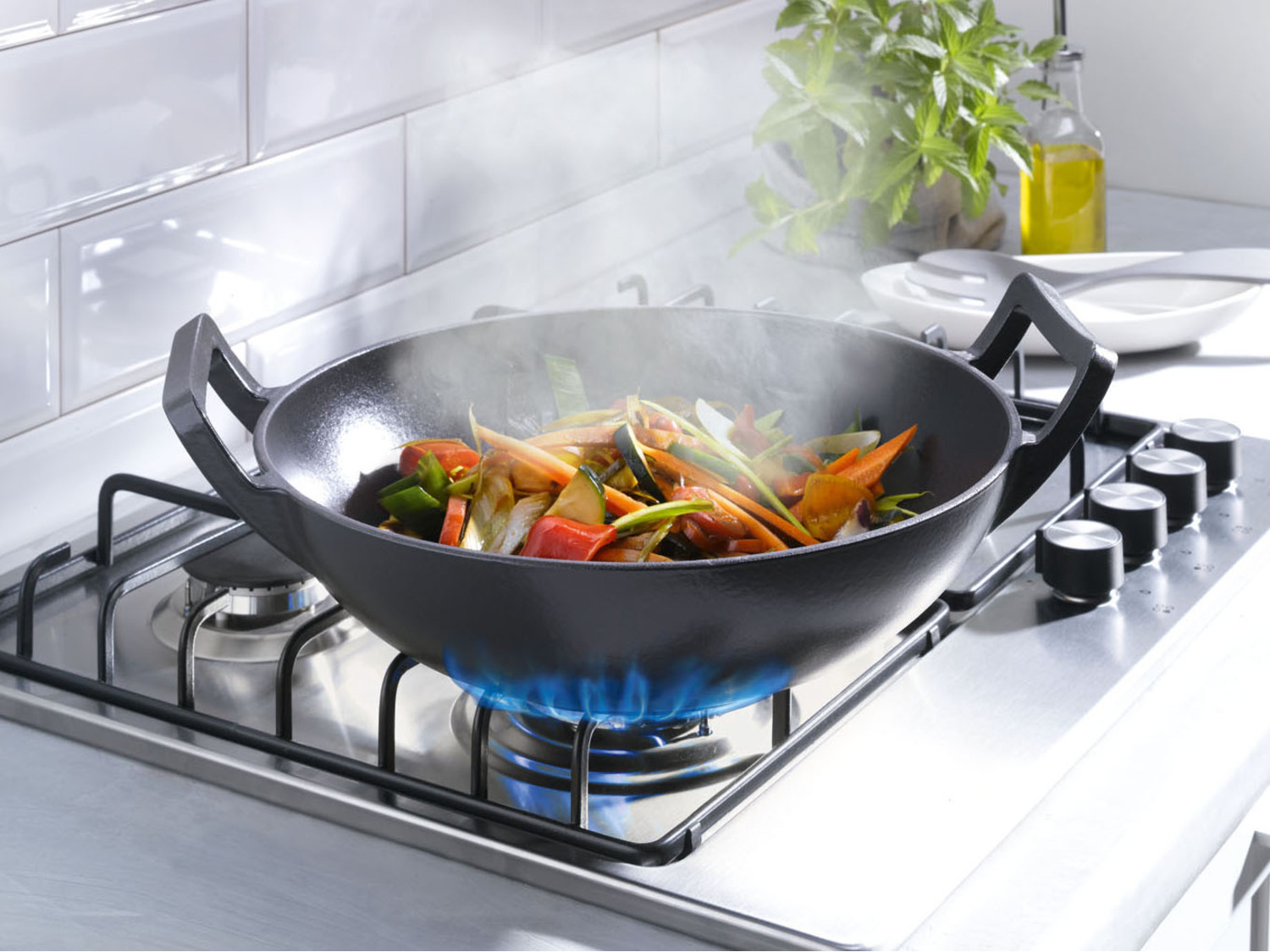 GRILLMEISTER Gietijzeren barbecuewok Ø31,5 cm | LIDL