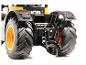Achterkant van een JCB speelgoedtractor.