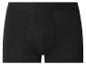 Zwarte herenboxershort met brede tailleband en zichtbare stiksels.