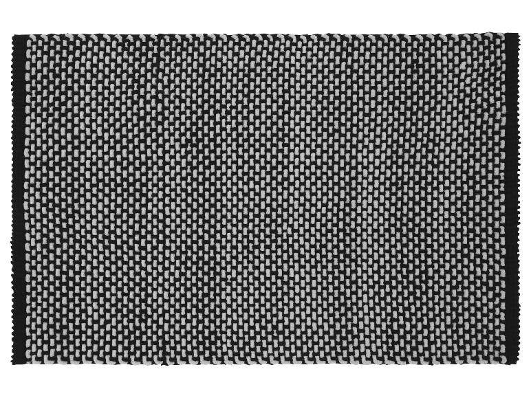 Geometrisch zwart-wit designkleed.