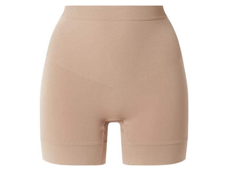 Beige dames high-waist corrigerende shorts