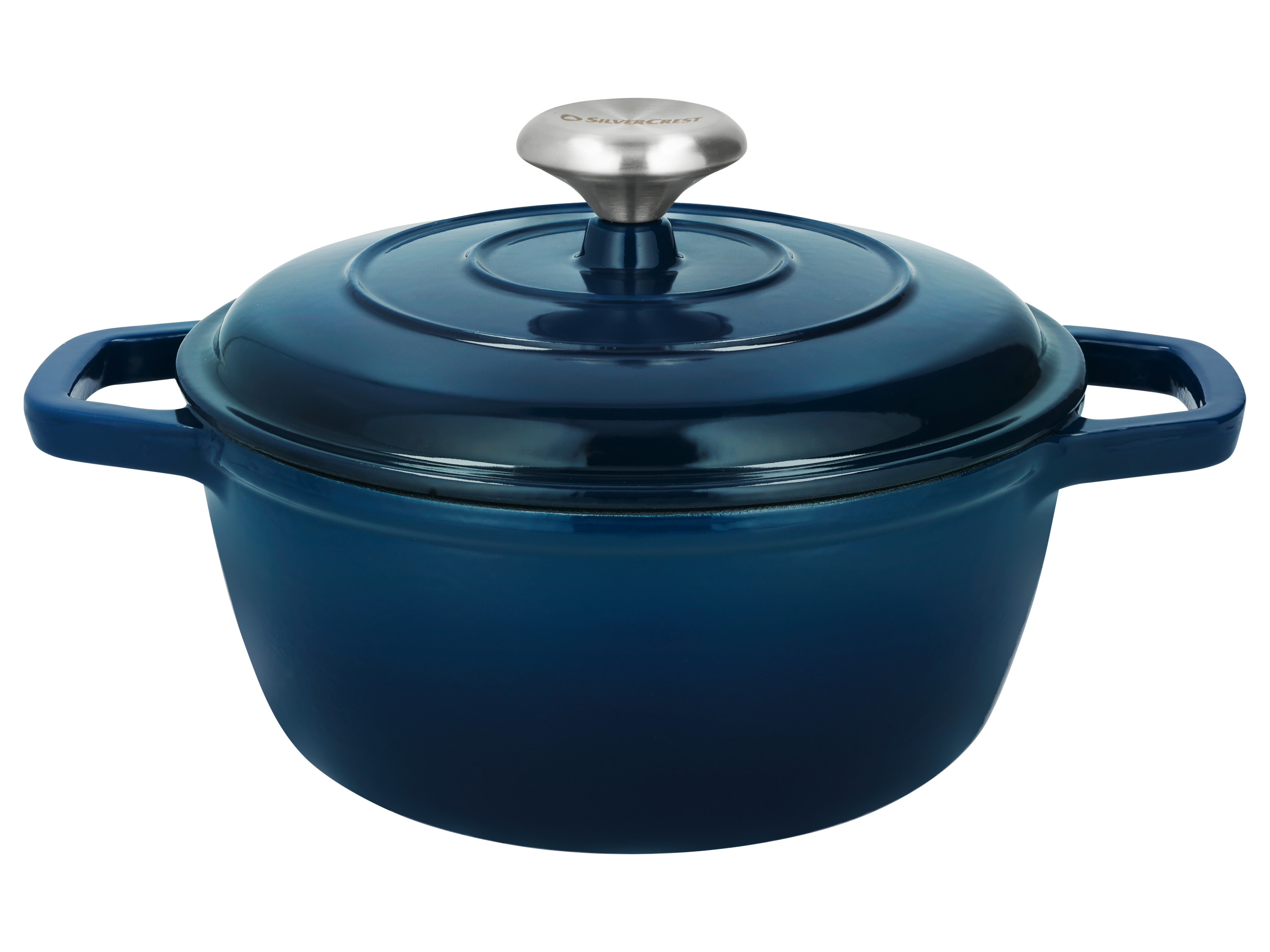 SILVERCREST Premium Gietijzeren Pan (Blauw)