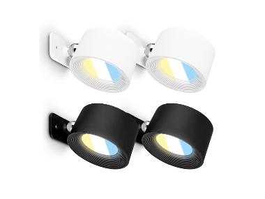 Briloner Set van 2 draadloze wandlampen