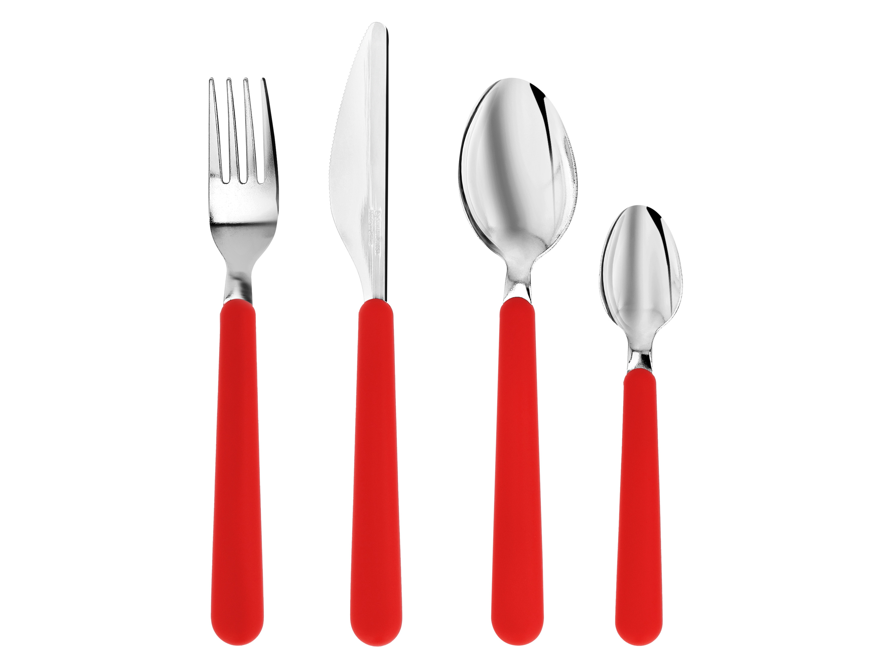 SILVERCREST Rvs bestekset 16-delig (Rood)