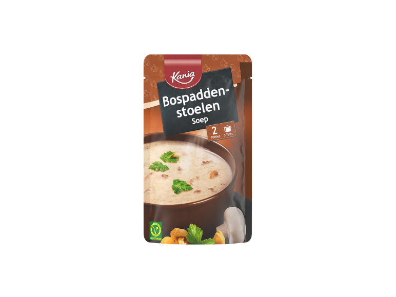 Kania bospaddenstoelensoep in stazak, 2 porties