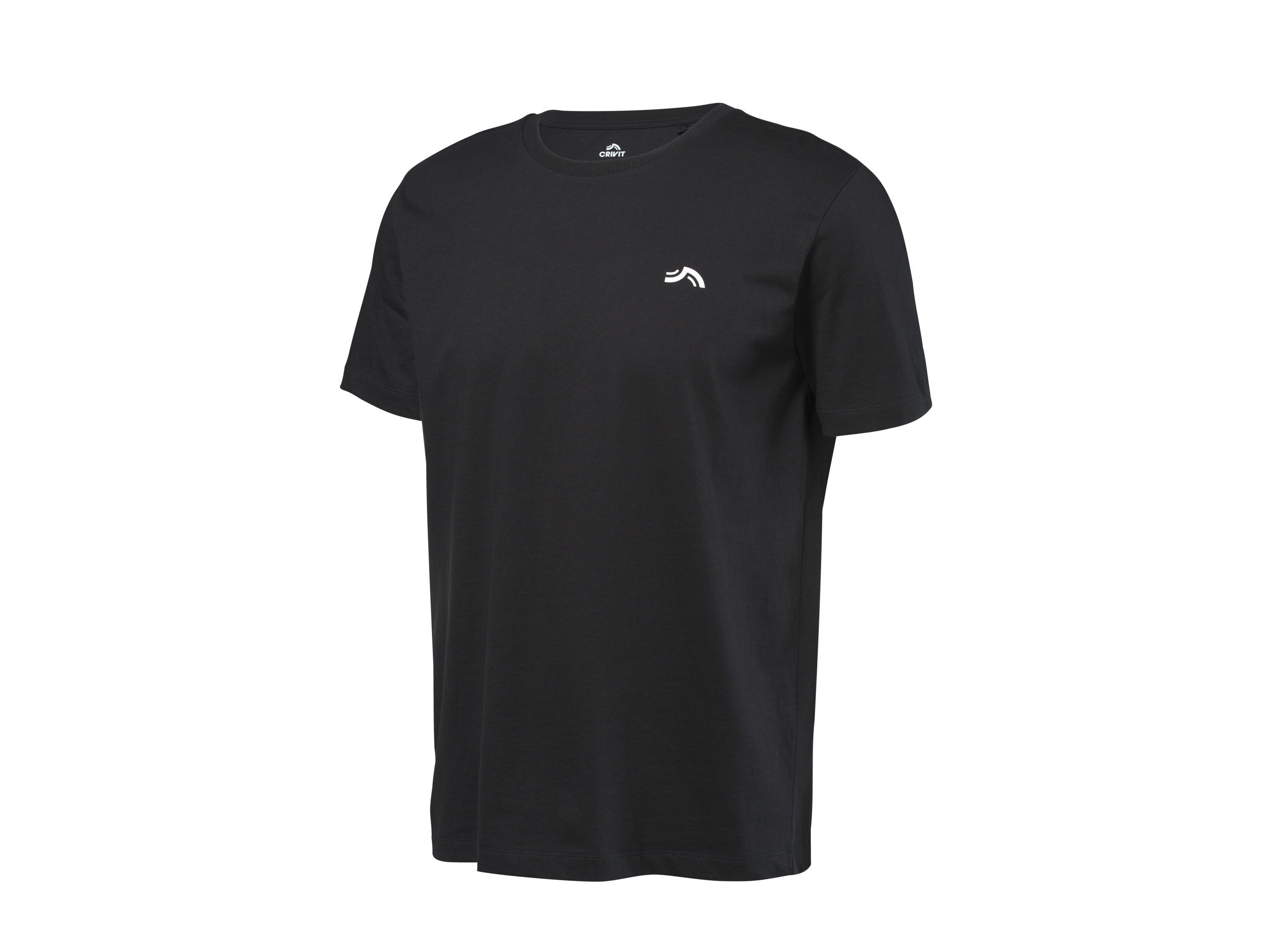 CRIVIT Heren sportshirt (Zwart, M)