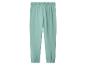 Mintgroene dames joggingbroek met elastische tailleband en boorden.