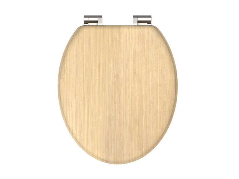 Schütte WC zitting MDF houtlook met soft-close-mechanisme (Licht Hout)