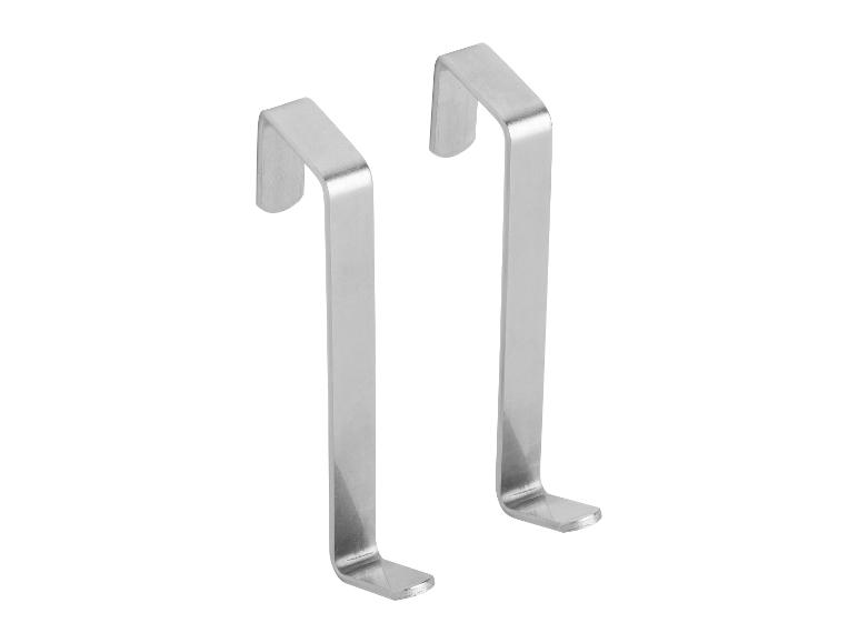 Twee metalen haken voor over de deur.