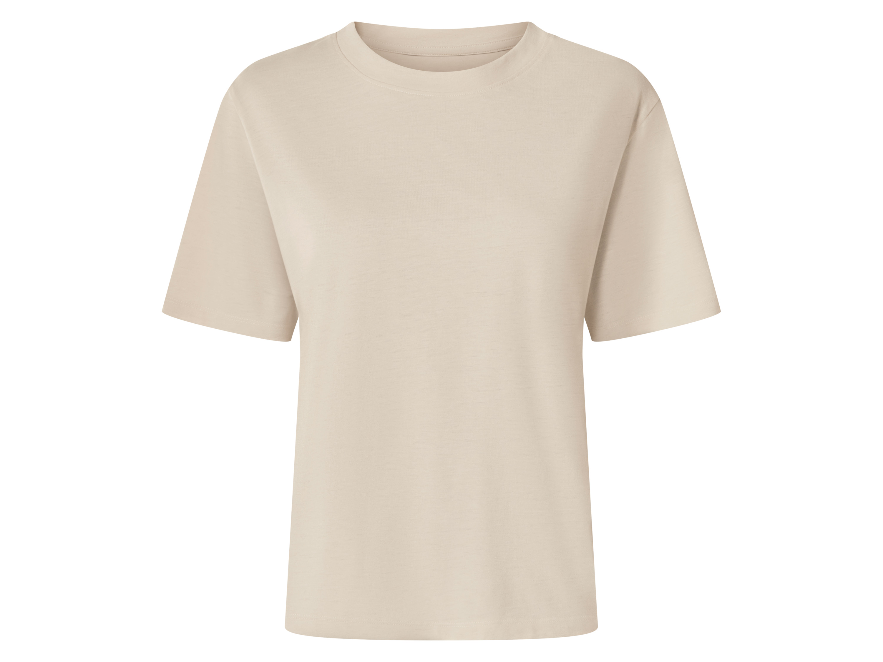 ESMARA Dames T-shirt (Beige, XS (32/34))