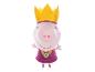 Peppa Pig knuffelkoningin met kroon.