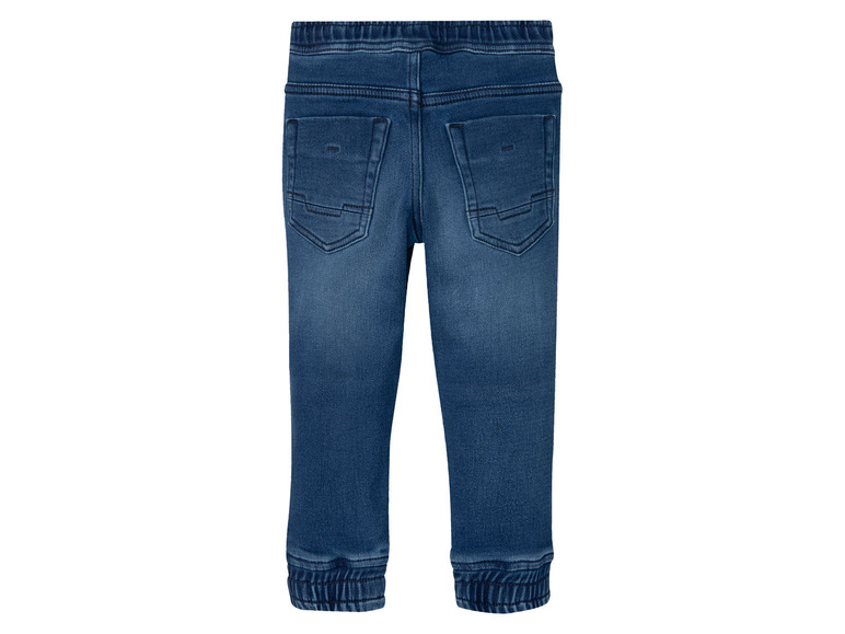 Ga naar volledige schermweergave: lupilu® Peuters jongens sweatdenim-jeans met boordjes - afbeelding 5