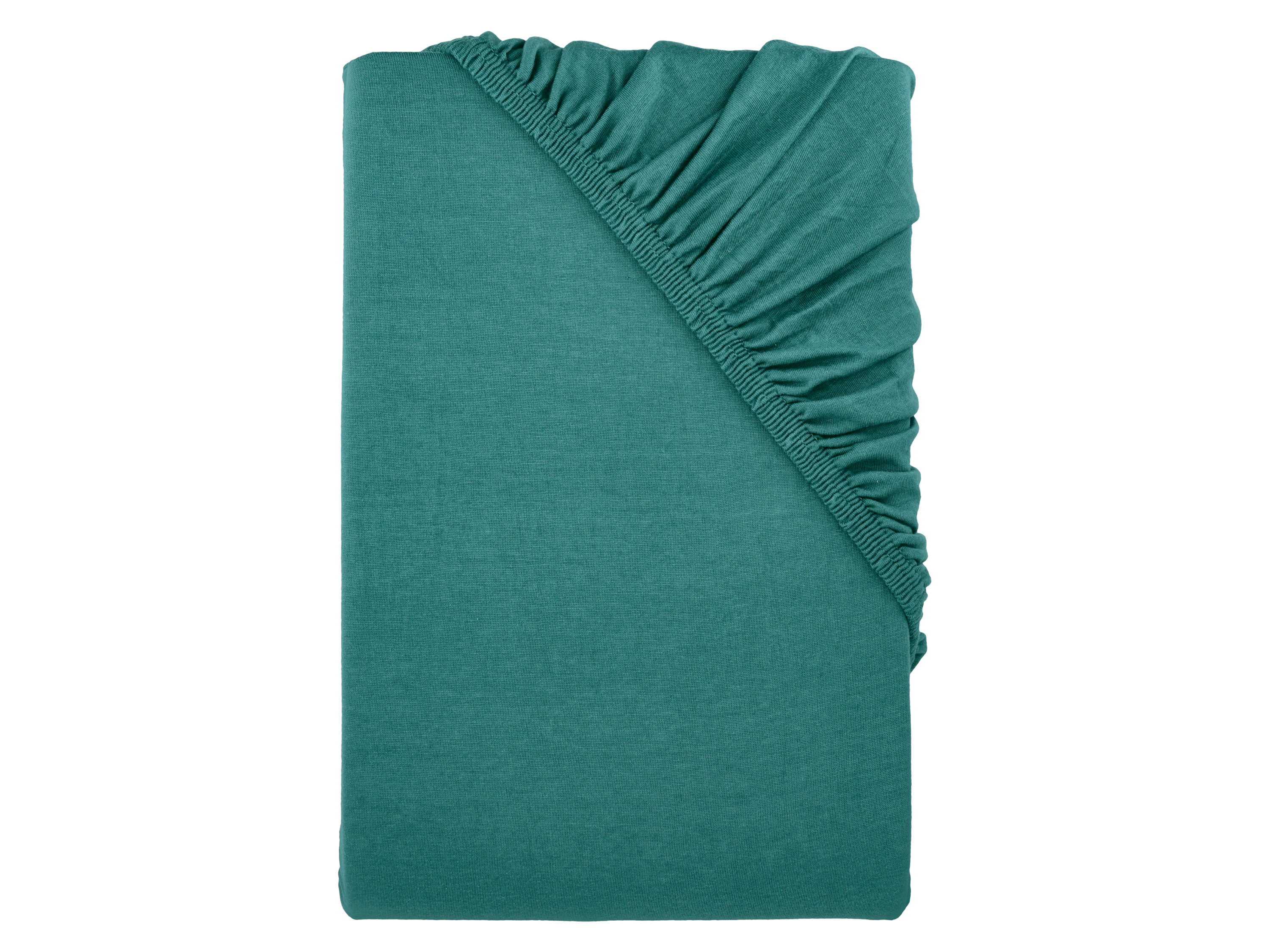 LIVARNO Jersey hoeslaken, 90-100 x 200 cm (Donkergroen)