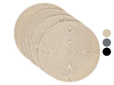 LIVARNO® Set van 4 placemats 38 cm