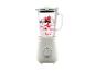 Blender met bessen en yoghurt erin, klaar om te mixen.