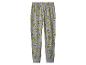 Grijze pyjamabroek met Grinch-thema, met een elastische tailleband en boorden aan de enkels.