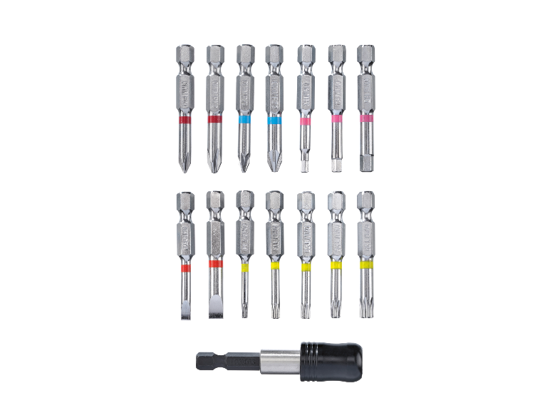 QUINCA schroevendraaierbitsset met handvat.