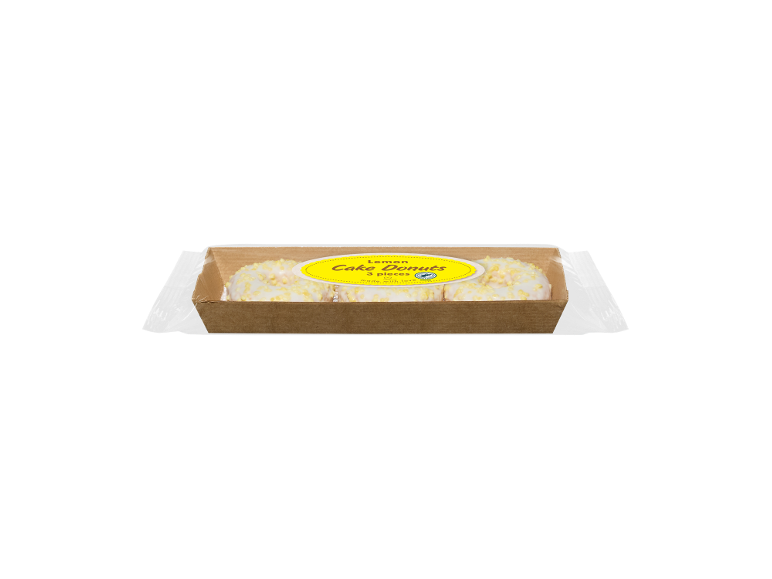 Citroen cake donuts, 3 stuks