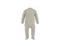 Beige baby romper met sterrenpatroon, achteraanzicht.