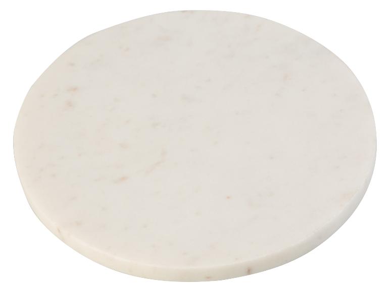 Ronde marmeren onderzetter.