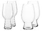 Set bierglazen: twee grote en twee kleinere glazen, elegant design.